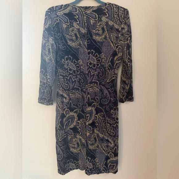 Fairycore Y2K Witchy Whimsical Paisley Enchanted Dress With Ring Detail– Size 8 - Picture 4 of 4